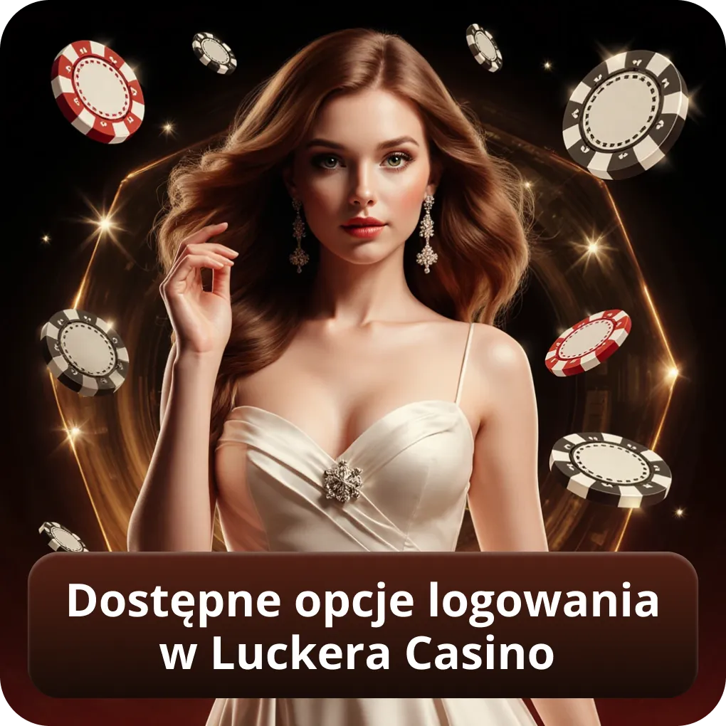 Dostępne opcje logowania w Luckera Casino